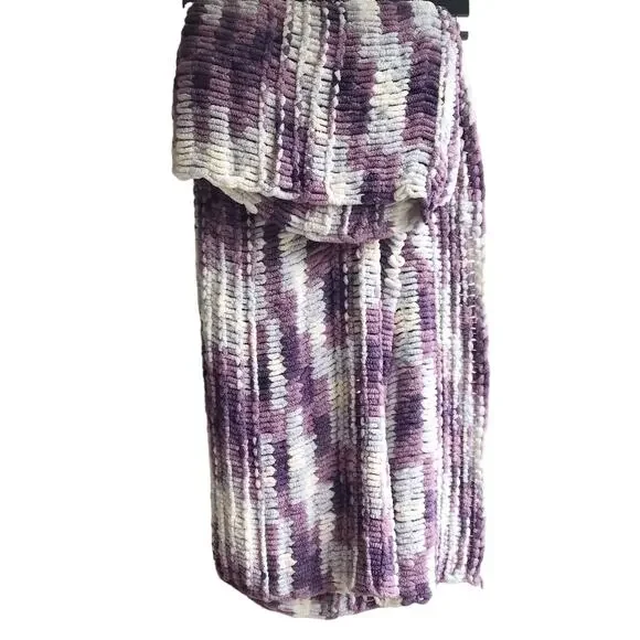 Handmade Ombre Knit Blanket Throw - Picture 16 of 16